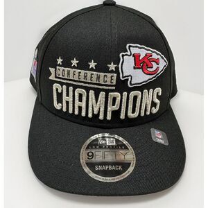 Kansas City Chiefs New Era Super Bowl 58 LVIII CONFERENCE Champions NFL Hat Cap‎